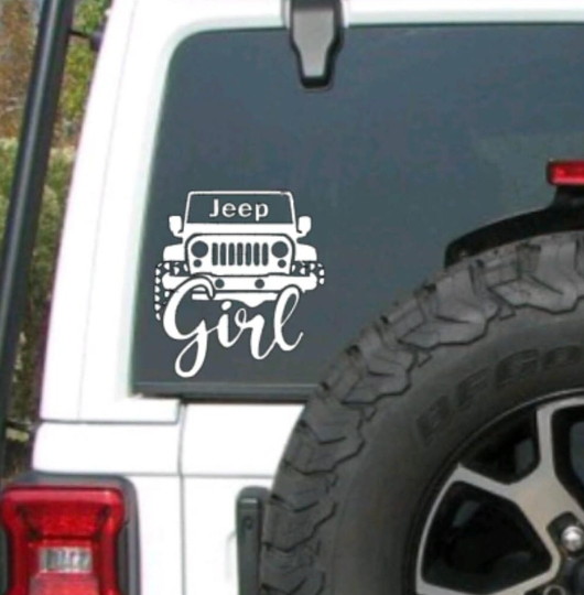 Jeep Girl Car Decal